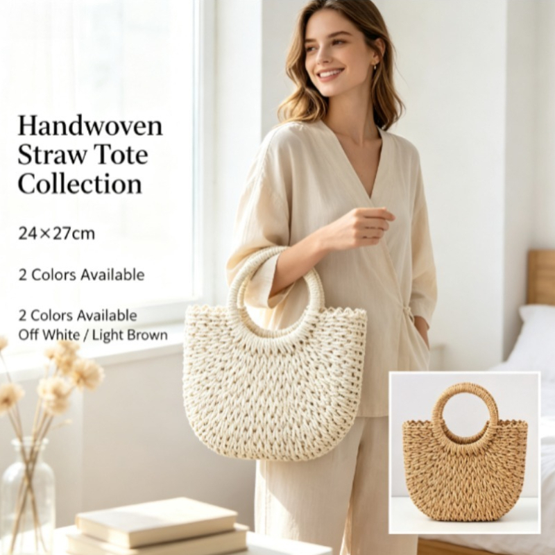 Luxury Bags 2026 - Sac écologique bohème tissé à la