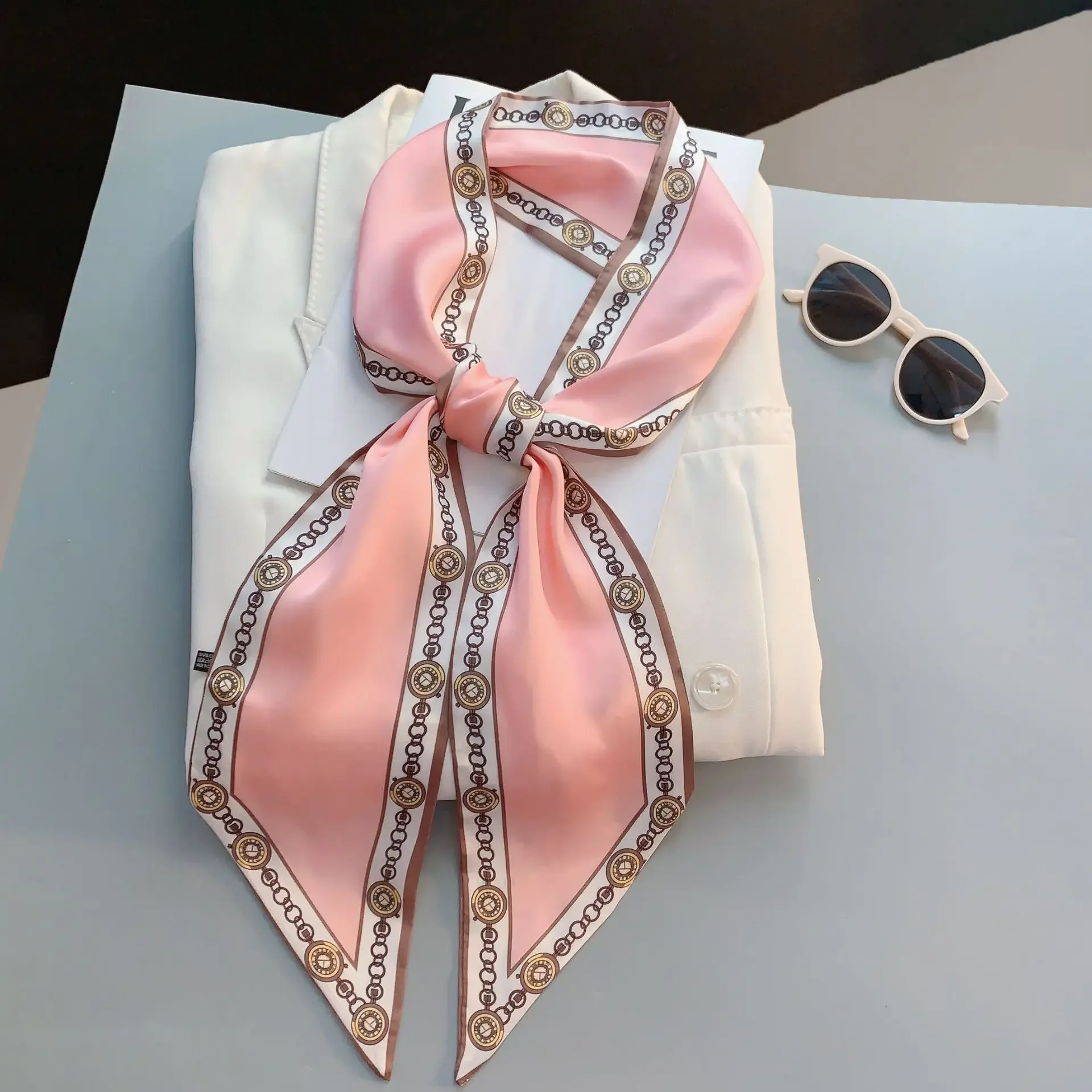 Écharpe fine imprimée à carrea - Luxury Bags Designer avis et prix